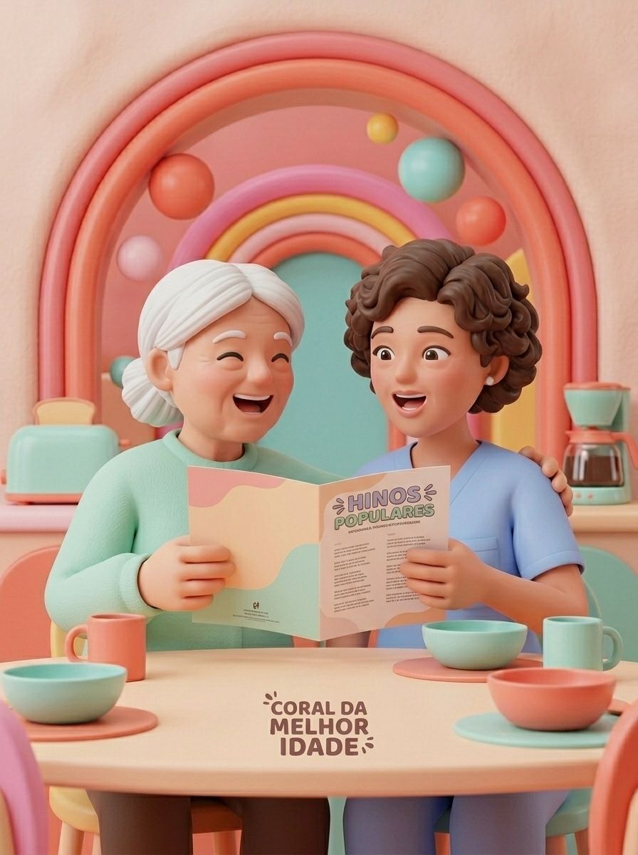 Cuidadora conversando com uma idosa durante o atendimento